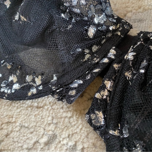 Victoria’s Secret Very Sexy Unlined Balconet Sheer Lace Glitter Sparkle Bra:36DD - Picture 4 of 8